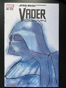 Marvel Comics Star Wars Vader Down #1 sketch cover commission Darth Vader pastel - Picture 1 of 9
