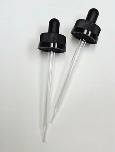 60ML BLACK BOSTON ROUND CRC DROPPER CAPS - LOT OF 1000 o.b.o - Picture 1 of 1