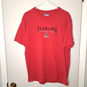 Vintage besticktes Alabama Crimson Tide Hemd Herren L Made in USA Mitte 90er LESEN - Bild 1 von 7