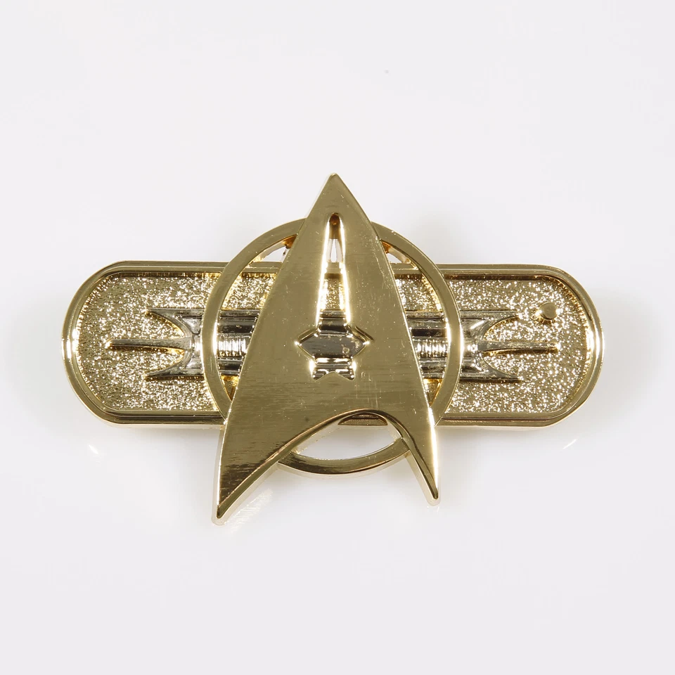 STAR TREK Movie II-VII Uniformabzeichen pin Metall deluxe Ausführung ovp