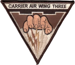 CARRIER AIR WING THREE DESERT COMMAND CHEST PATCH - Picture 1 of 1