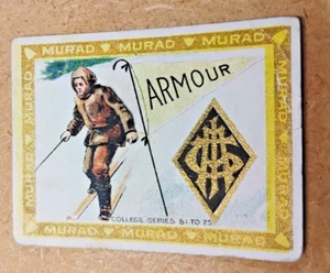 CIGARRILLOS MURAD T51 DE COLECCIÓN SERIE UNIVERSITARIA AMOUR AÑOS 1910 - Imagen 1 de 2
