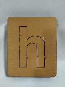 Letter h Accu-Cut Accucut Ellison Educational Wooden Dies - 5x6 Arts & Crafts - Picture 1 of 3