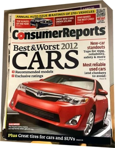 24 Consumer Reports 2011-2012 Magazines with annual auto reviews issues included - Picture 1 of 4