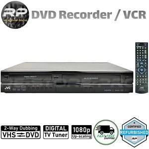 Jvc Dr-Mv150B Dvd Vcr Combo Player Vhs to Dvd Recording Hdmi 1080p Upscaling