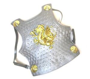 Medieval Chest plate Gold Dragon Costume Accessory Youth Cosplay 