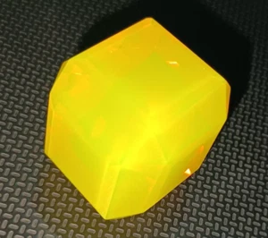 Natural Fire Opal Cube Welo Australian 100.26 Ct Certified Untreated Gemstone - Picture 1 of 6