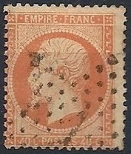 1862 FRANCIA USATO NAPOLEONE EMPIRE FRANC 40 CENT ARANCIO - FR455 - Imagen 1 de 1