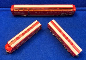 Juego de 3 piezas, locomotora HO Coca-Cola, domo Vista, vagón de tren, Hawthorne Village - Imagen 1 de 21