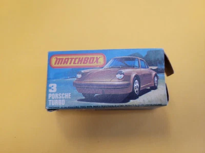 Matchbox Superfast No 3 Porsche Turbo Empty Box Missing 1 Flap Original  - Image 1 of 3