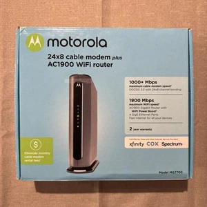 NEW Motorola MG7700 AC1900 Dual-Band DOCSIS 3.0 Cable Modem Router - Photo 1/4