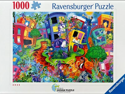 RAVENSBURGER 1000 PIECE PUZZLE LADY BUG LANE 2025 WJPC PUZZLE CHECK WJPC PUZZLES - Image 1 of 2