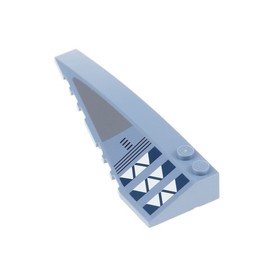 1x Lego Wedge Brick 10x3 Sand Blue Left Sticker Star Wars 75041 50955pb020