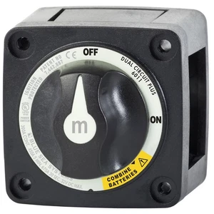 Blue Sea Systems 6011200 M-Series Battery Switch Dual Circuit Plus Black - Picture 1 of 5