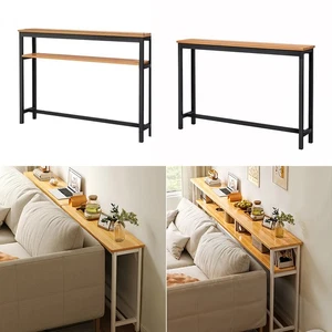 Nordic Console Table Sofa Table Slim Long Hallway Table Entryway Display Shelf - Picture 1 of 21