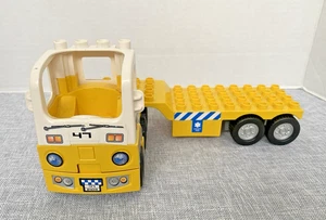 Lego Duplo Big Truck Airport Hauler Construction Trailer Vehicle Excellent - Picture 1 of 7