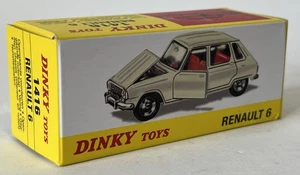Atlas Dinky Toys 1416 Renault 6 Yellow Diecast Model Car Boxed - Picture 1 of 1