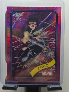2025 Topps Chrome Marvel Echo Blue & Red Spider Web Refractor 34/62 #14 - Bild 1 von 6