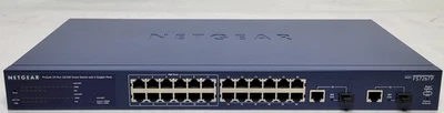 NETGEAR ProSafe 24 Port Fast Ethernet Smart Switch 12 PoE Ports FS726TP - Image 1 of 4