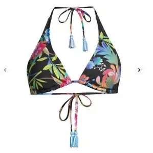 Johnny Was Dreamer Halter String Bikini Top XS ~ UPF 50 ~ Chlorine/Fade Resist - Picture 1 of 1
