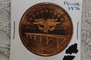 LONDON BRIDGE ROTARY HAVASU DOLLARO BICENTENARIO 1976 GETTONE/MEDAGLIA - Foto 1 di 2
