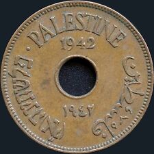 1942 Palestine 10 Mill Coin