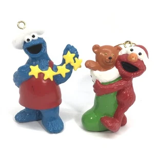 Cookie Monster & Elmo Christmas Ornaments Jim Henson Sesame Street - Picture 1 of 5