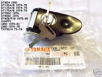 Yamaha DT100 DT125 DT175 DT250 DT175 DT400 Seat Lock Key #3824 OEM 1K8-24705-00 - Image 1 of 2