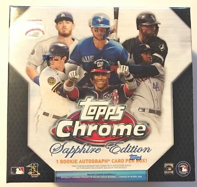 2020 Topps Chrome Sapphire Edition Baseball Factory Sealed Box - Image 1 of 4