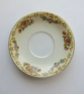 Noritake Floral Saucer for footed Tea Cup with "M" backstamp - Picture 1 of 2