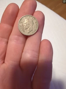 GEORGIVS VI D G BR OMN REX ONE SHILLING 1947 COIN FID DEF IND IMP RARE COIN - Picture 1 of 2
