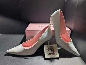 Scarpe décolleté DU SIMON Taglia 38 con tacco vera pelle NUOVE donna bianco - Foto 1 di 6