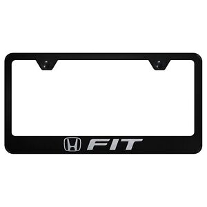 Honda Fit Laser Etched Logo Stainless Steel License Plate Frame