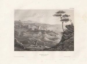 c1850 Mortole Mortola Italien Italia 19.Jhd. Vedute Stahlstich-Ansicht - Imagen 1 de 1