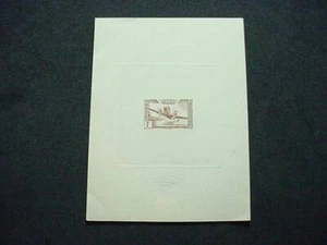 TOGO 1942 - Avión sobre un río, Yvert #PA10, Scott #C7 - Excelente prueba de troqueles - Imagen 1 de 2