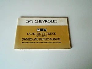 Chevy Pickup 1974 Owners Manual chevrolet light duty truck 6260445 usa gm c10 - Bild 1 von 3