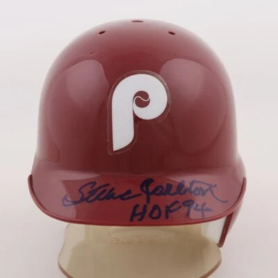 Steve "Lefty" Carlton Signed Philadelphia Phillies Mini-Helmet (JSA COA) 4136 Ks - Image 1 of 4