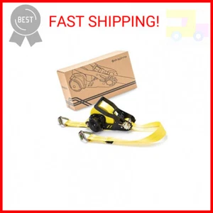 Strapinno Retractable Ratchet Tie-Down Strap - 2 in x 27 ft Heavy-Duty Strap wit - Picture 1 of 2