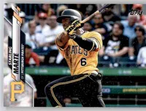 2020 Topps Series 1 Starling Marte Base Card MLB PWE Set Break Pirates #183 - Picture 1 of 2