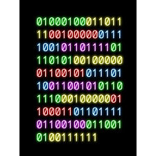 Binary Do You Even Code Neon Geek Nerd Humour Quote Huge Wall Art Poster Print