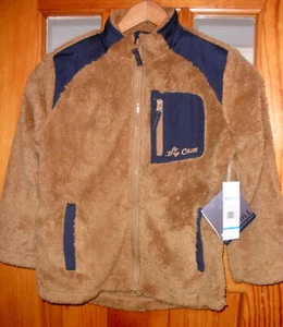 Boy's Brown Big Chill Wubby Fleece Jacket w/ Navy Trim - Sz 8 New with Tags - Picture 1 of 2