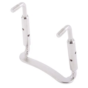 4/4 Violin Chinrest Chin Rest Nickel Plated Clamp (1.5 Inch) - Picture 1 of 3