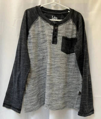 Camiseta Lee Manga Larga - Talla Pequeña (8) Edad 7/8 - Gris Foto 1 de 4