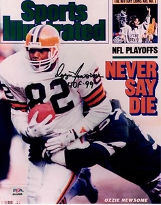 Ozzie Newsome Signed Sports Illustrated 8x10 Cleveland Browns HOF Photo PSA/DNA - Picture 1 of 2
