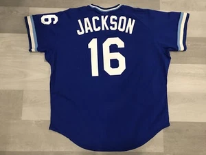 AUTHENTIC RAWLINGS BO JACKSON KANSAS CITY ROYALS BP BASEBALL JERSEY SZ 48 - Picture 1 of 5