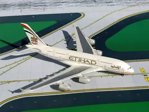 Etihad Airways Airbus A380 A6-EGJ GeminiJets GJETD684 Scale 1:400 RARE - Picture 1 of 1