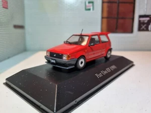 1:43 Fiat Uno Turbo EF 1990 Red Diecast Very Detailed Model Car Rare Collectable - Picture 1 of 9