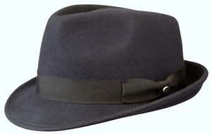 STETSON cappello Trilby in wool felt impermeabile BLU NAVY - Foto 1 di 2