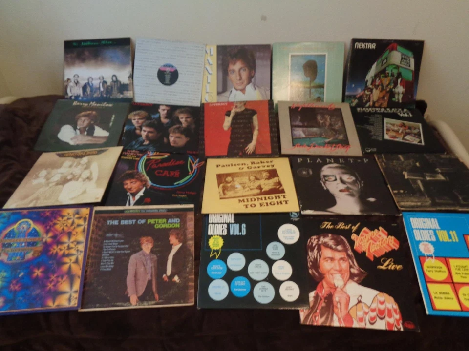 20 lp lot VINYL 20 DIFFERANT NEKTAR LOVERBOY MANILOW LAURA NYRO NIGHTHAWKETC.... - Image 1 of 1