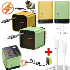 3 In 1 GaN Charger Scalable 80W Max Fast Charger Module With Type C & USB Ports - Photo 1 sur 15